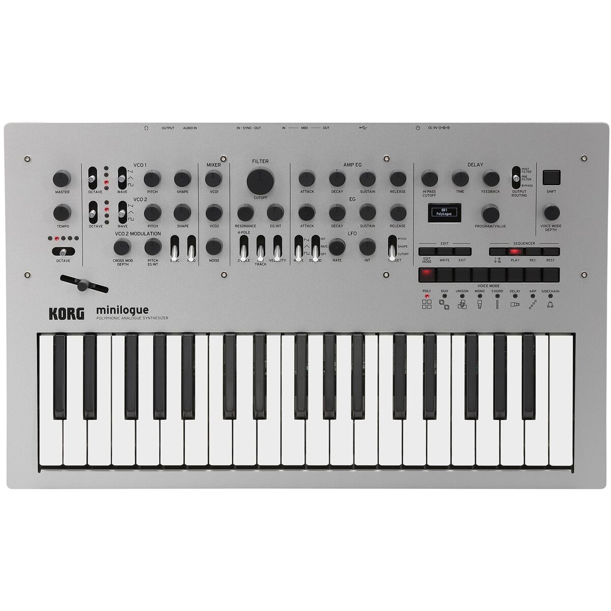 Levně Korg Minilogue barva stříbrná