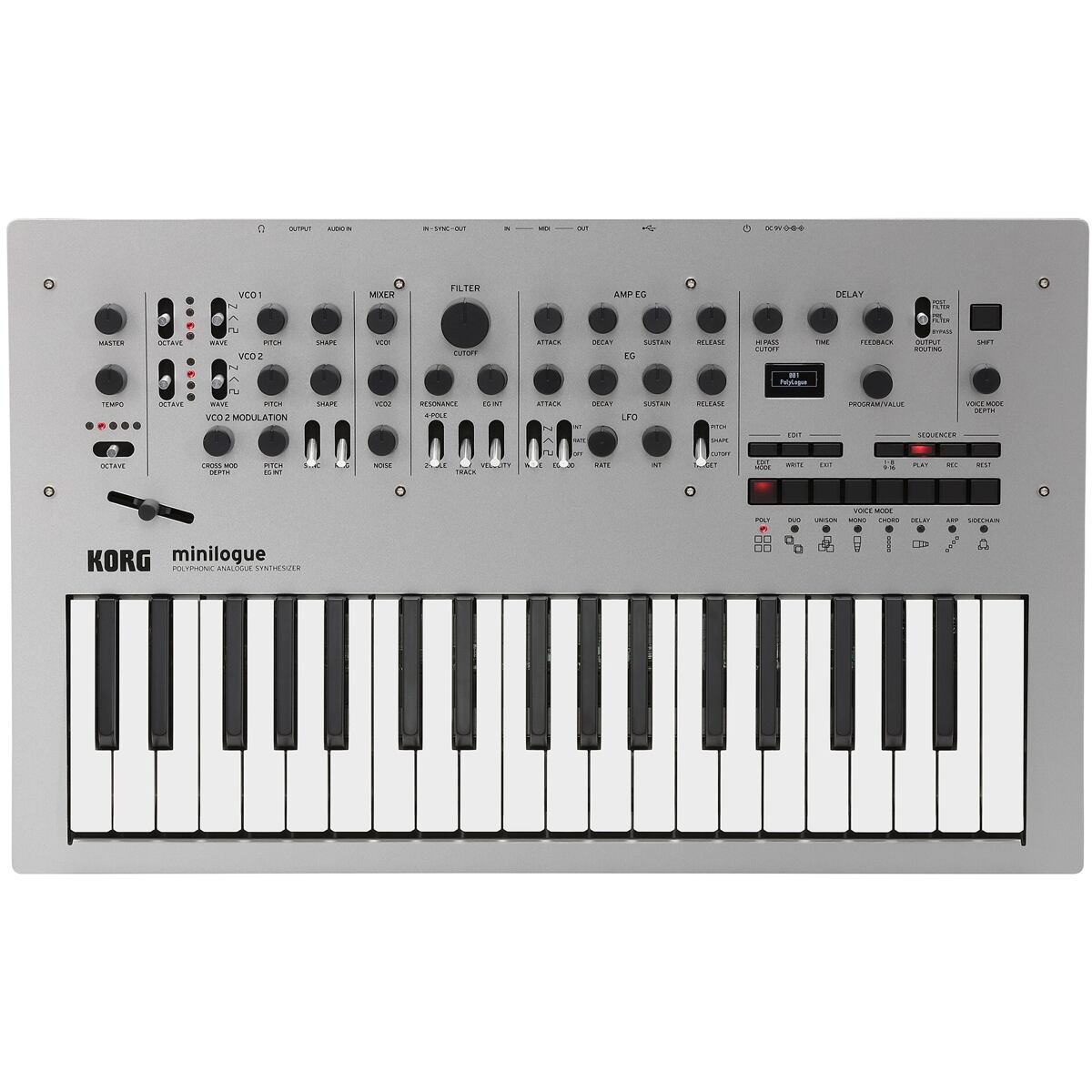 Levně Korg Minilogue barva stříbrná