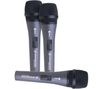 Sennheiser E835-S 3-PACK sada 3 mikrofonů